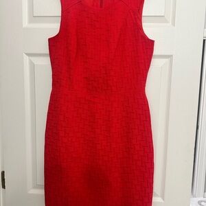 Elegant Red Sleeveless Dress